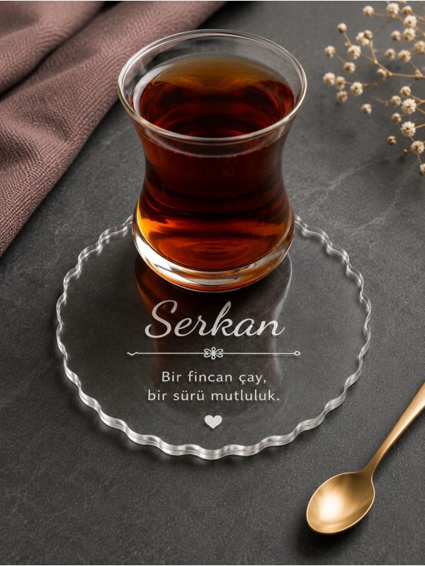 Lazer Baskı Bardak Altlığı