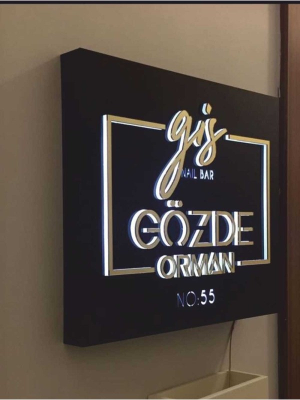 Işıklı Ofis Tabelası