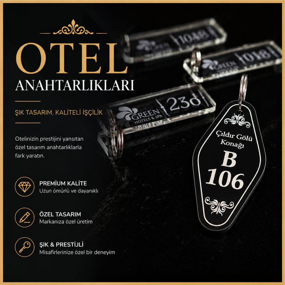 otel anahtarlığı
